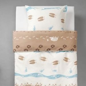 IKEA Vandring Skogsliv 100% Cotton Twin Duvet Cover & Pillow Case 2 PC set